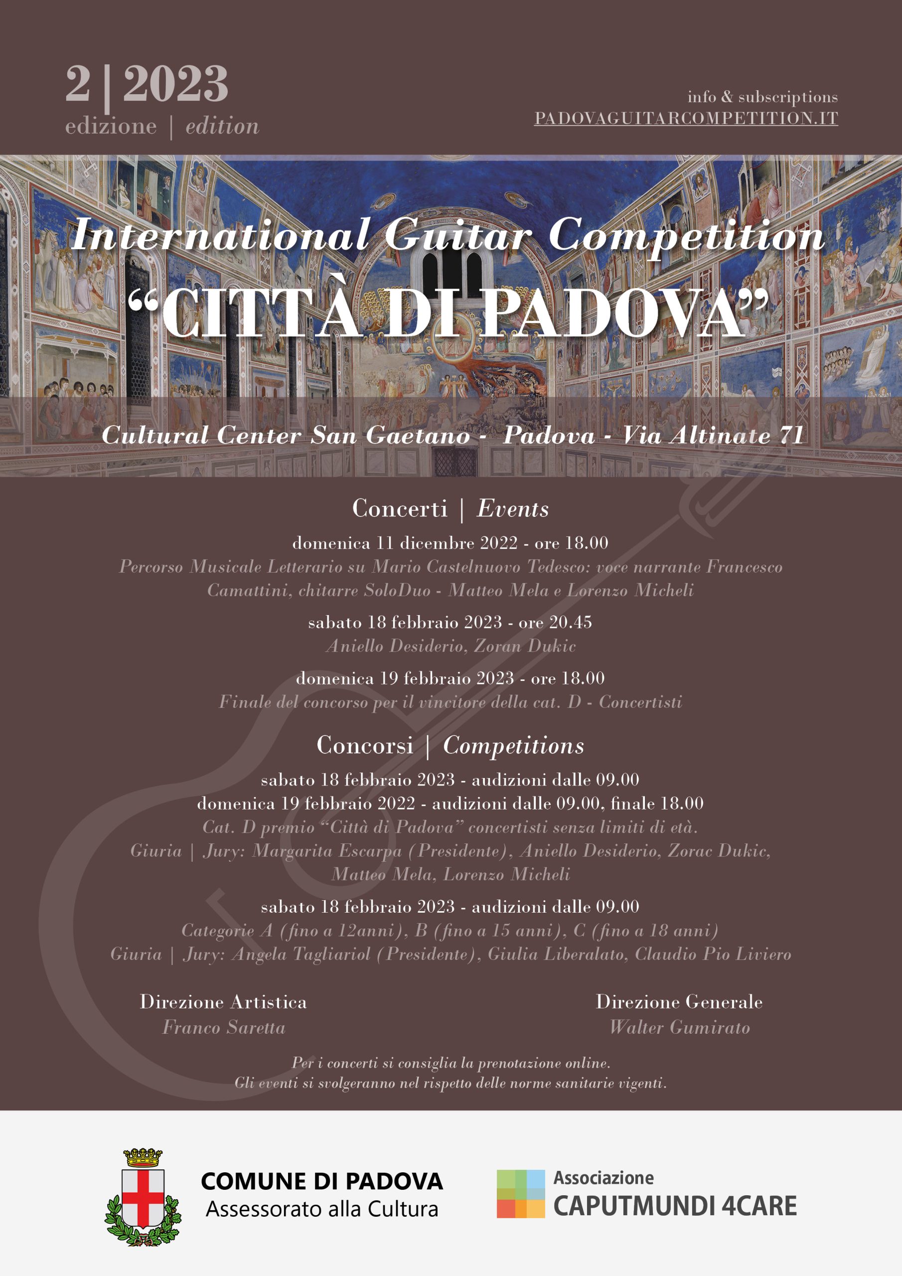 Padova Intl Guitar Competition 2023