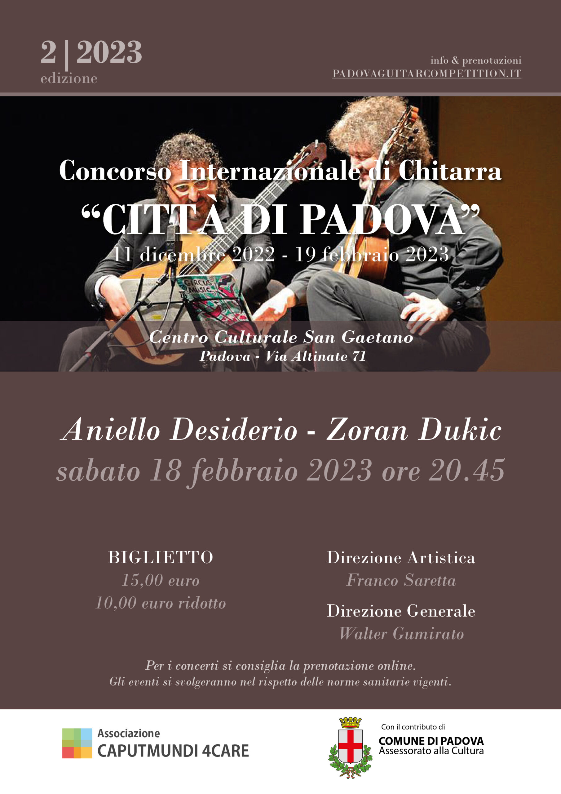 Concerto Aniello Desiderio - Zoran Dukic